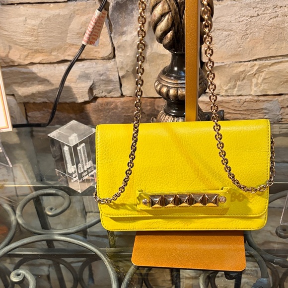 Henry Bendel Handbags - Vibrant Yellow Crossbody Bag with Chain Strap
